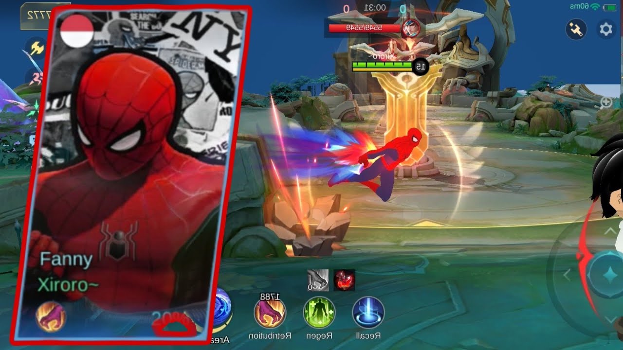 Script Skin Fanny X Spiderman 3D Models