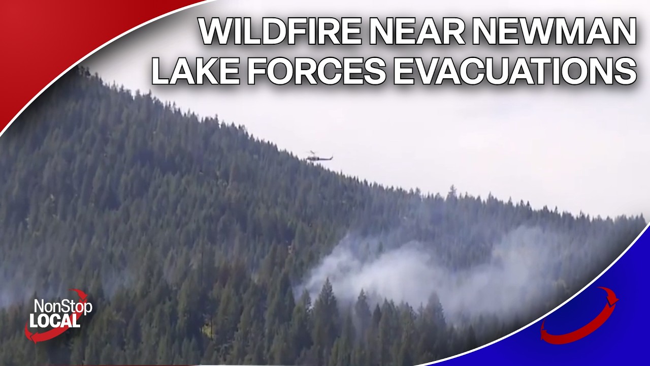 BREAKING: Wildfire near Newman Lake in Spokane County forces evacuations