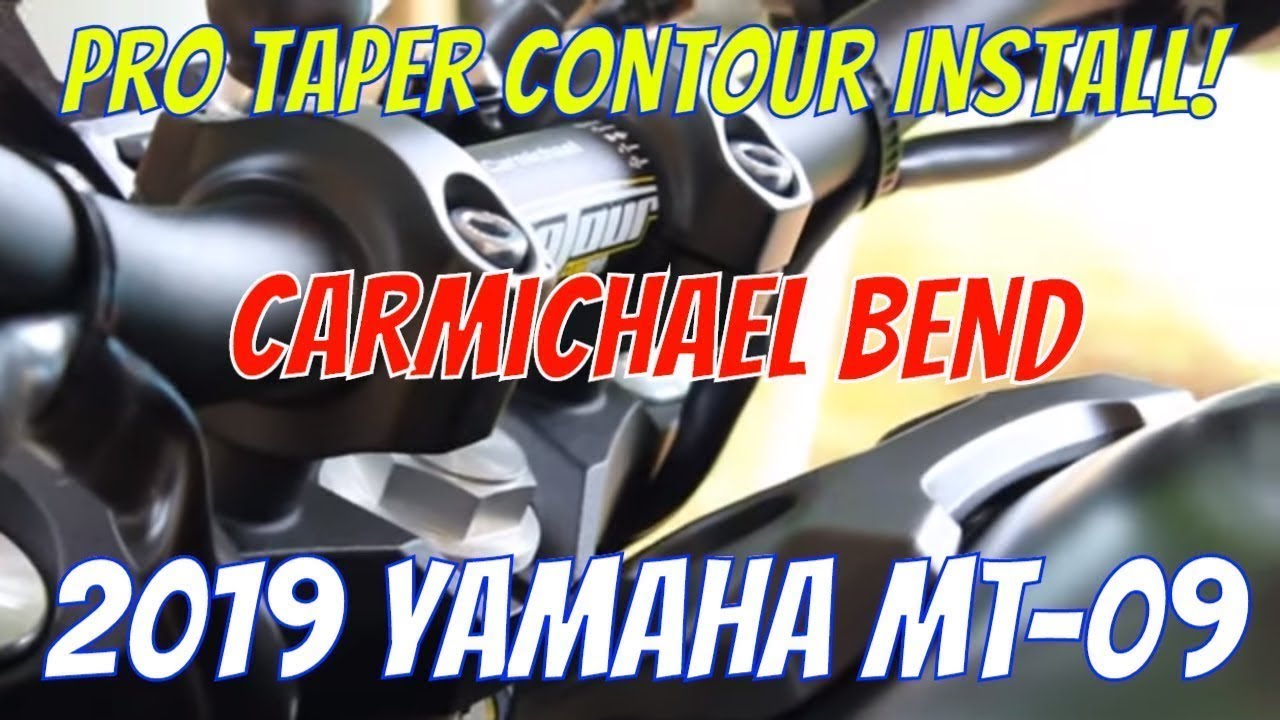 Pro Taper Contour (CARMICHAEL BEND) Install | 2019 Yamaha MT-09 | MtmotoRIDER
