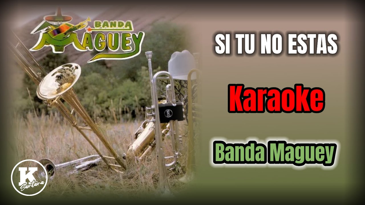 SI TÚ NO ESTAS (KARAOKE) - Banda Maguey