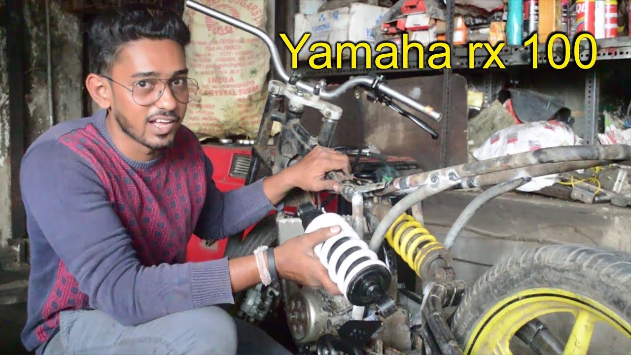 Yamaha rx 100 mono suspension modification | BSB VLOGS
