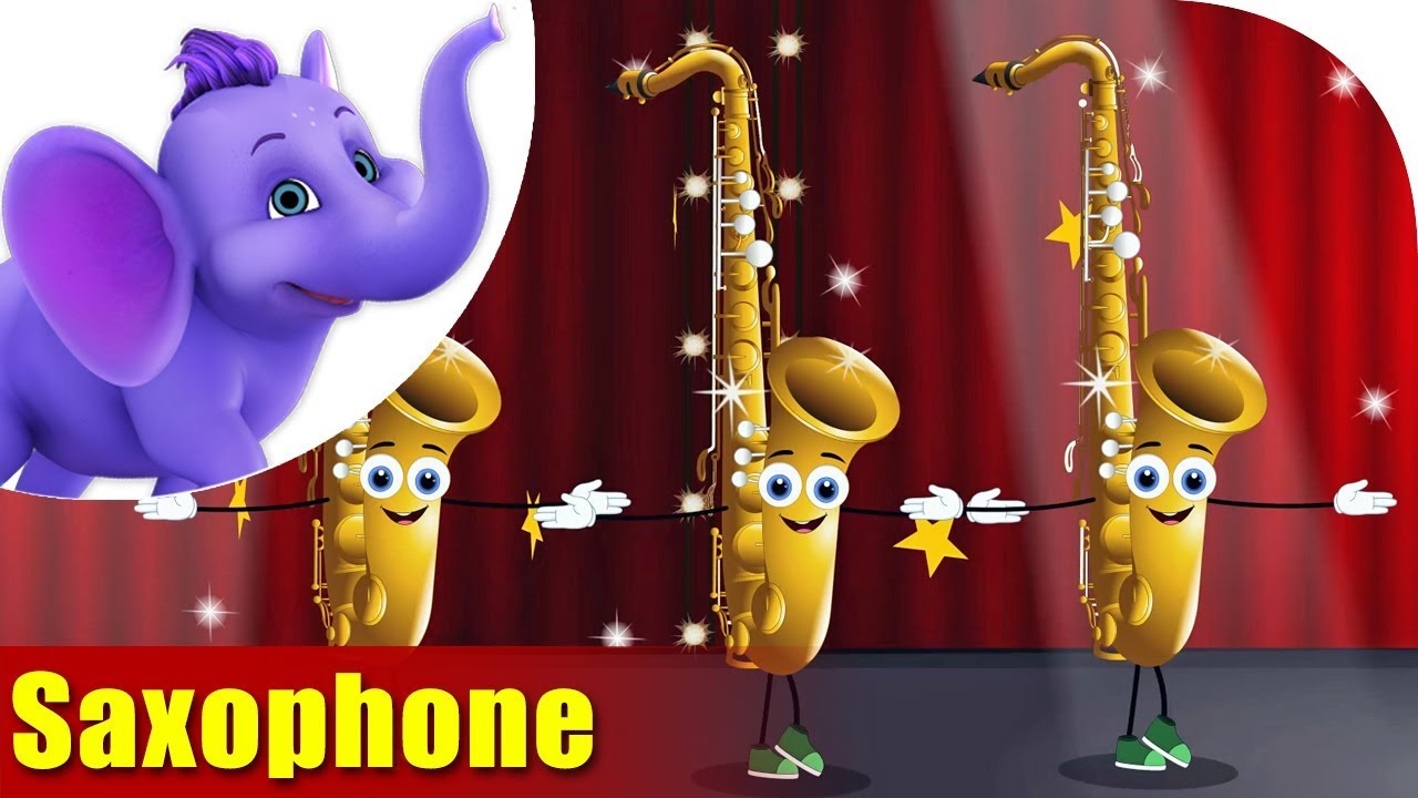 Saxophone | Musical Instrument Songs | 4K | Appu Series