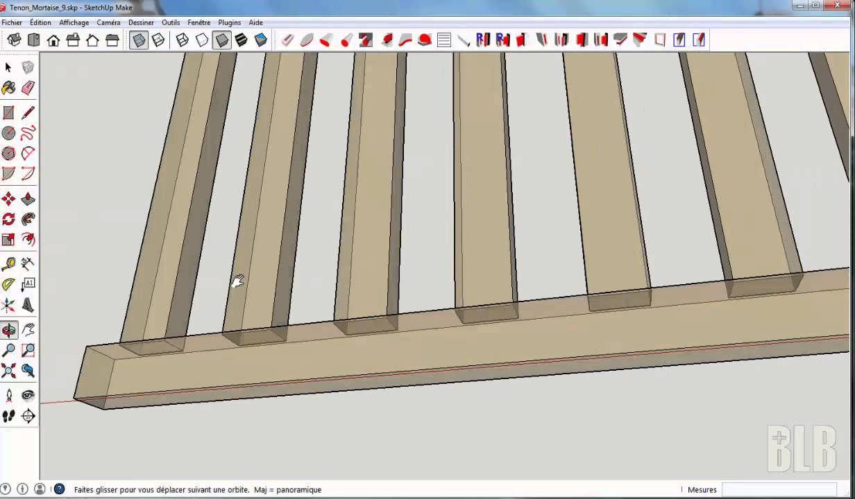 Le plugin SketchUp « tenon-mortaise » (part9)