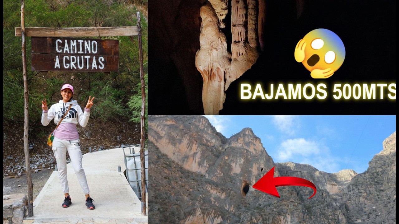 ¿Ves a La Virgen? 🧐 Bajamos 500mts en las Grutas del Rosario