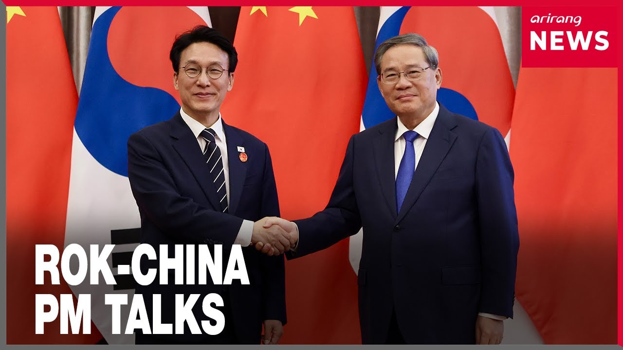 Korea and China hold first prime ministerial talks in seven years, focusing economics and technology