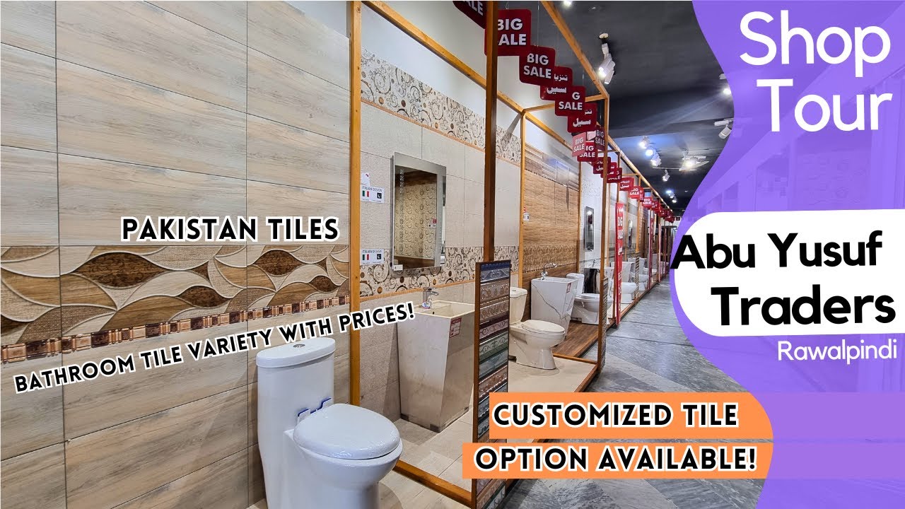 Ep 26 | Bathroom Tiles at Abu Yusuf Traders | Pakistan Tiles With Prices | Shop Tour | Rawalpindi