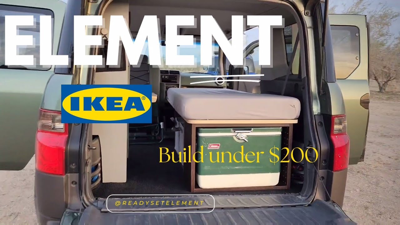 IKEA Honda Element Build  with Shelfs