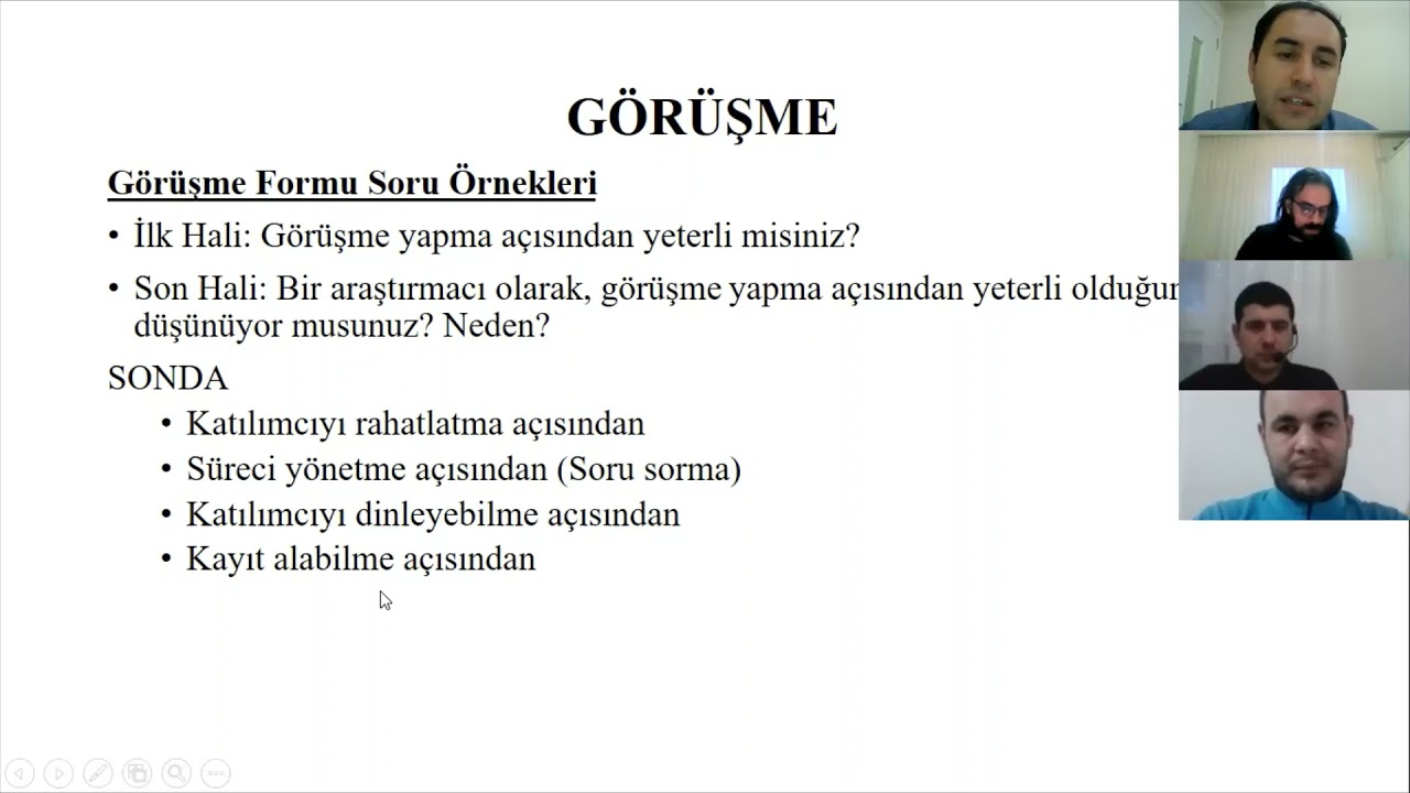 Nitel YT-23: Görüşme Formu ve Sorular