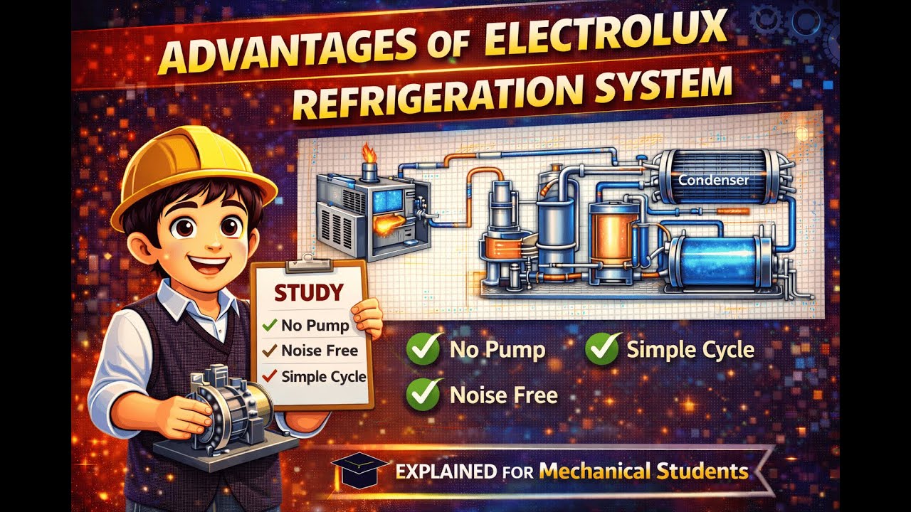Advantages of Electrolux Refrigerator | Vapour Absorption System| Mechanical Engineering