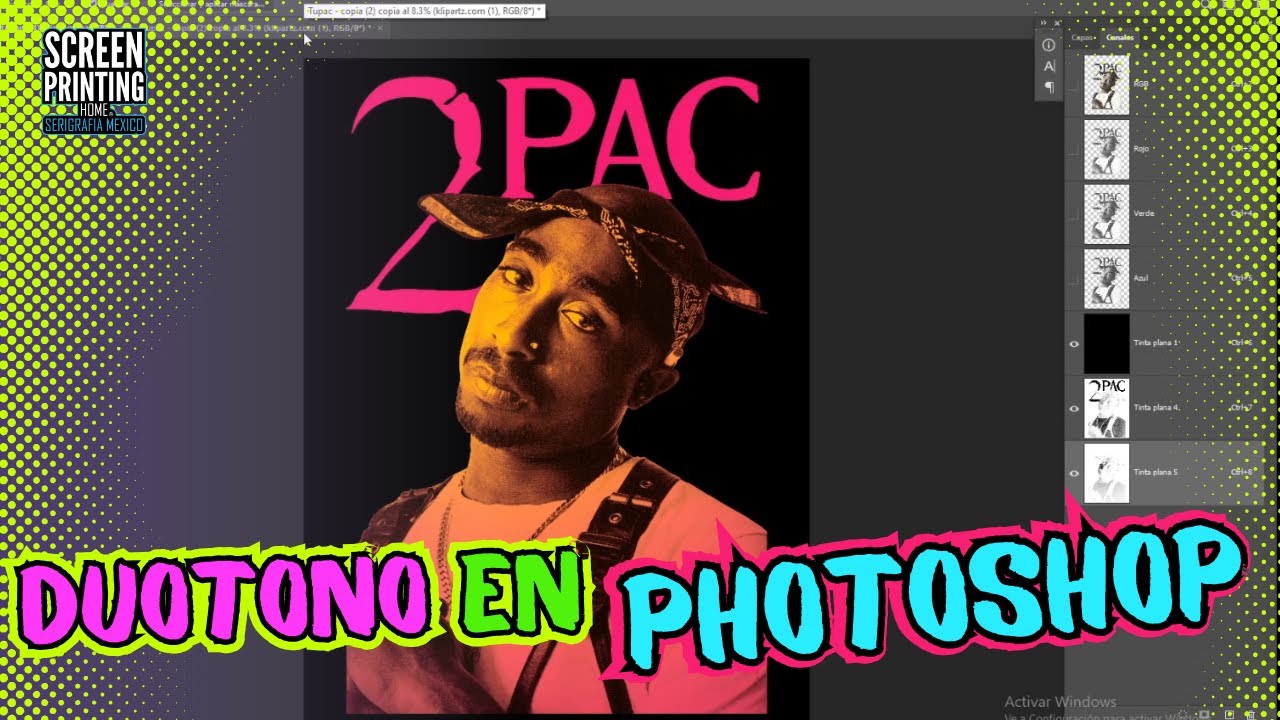 COMO HACER UN DUOTONO PARA SERIGRAFIA EN PHOTOSHOP / TUTORIAL / PARTE 1