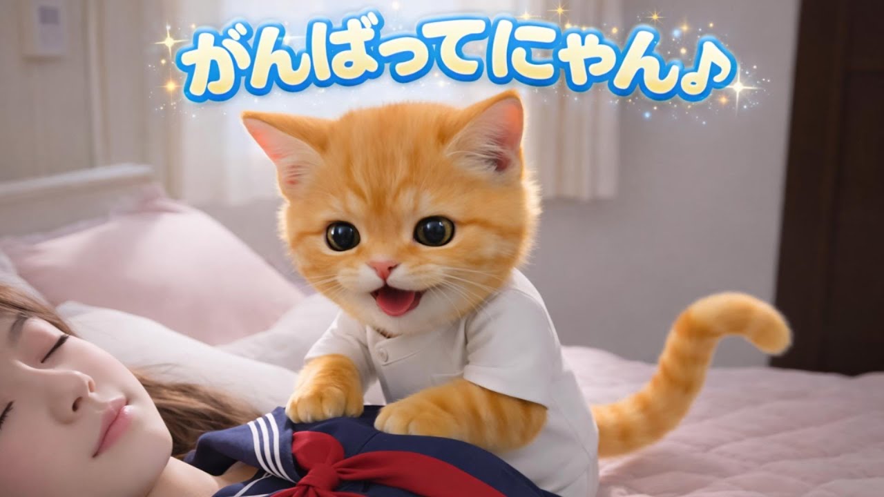 【大学入試直前にピンチ！】AI猫の整体師が手首治療のため、出張マッサージに行く1日に密着。