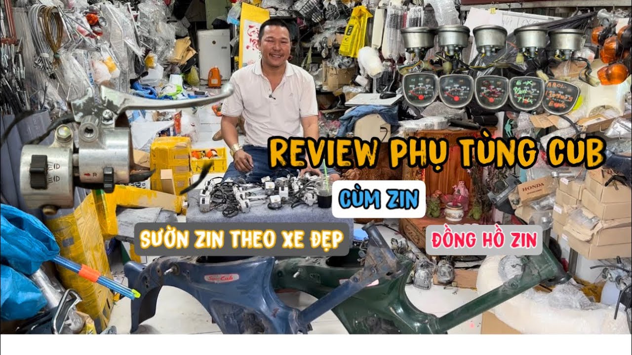 Đồng hồ cub + cùm cub + sườn xe cub cập Nhật ngày 23 - 3 - 2023