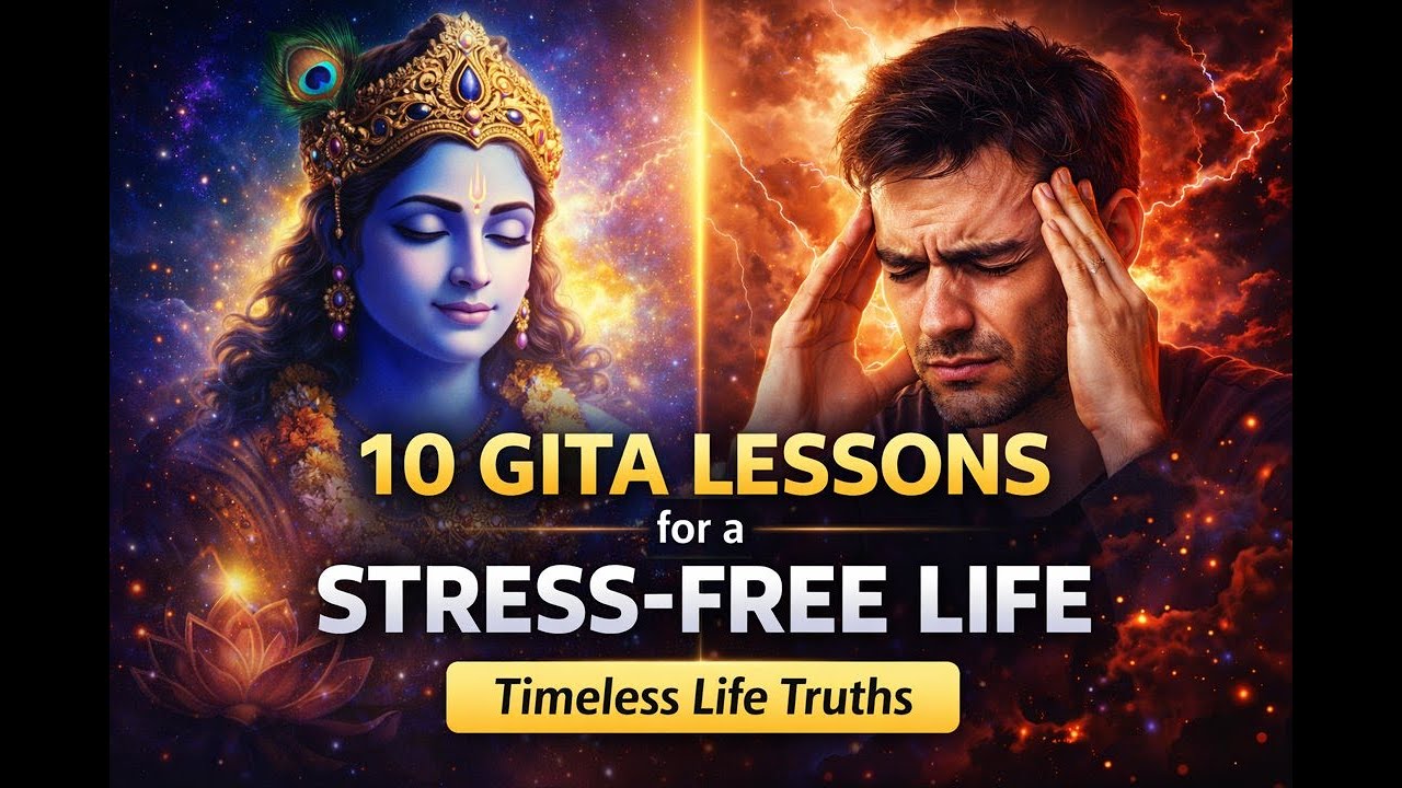 Top 10 Life Lessons from the Bhagavad Gita to Live a Stress-Free Life