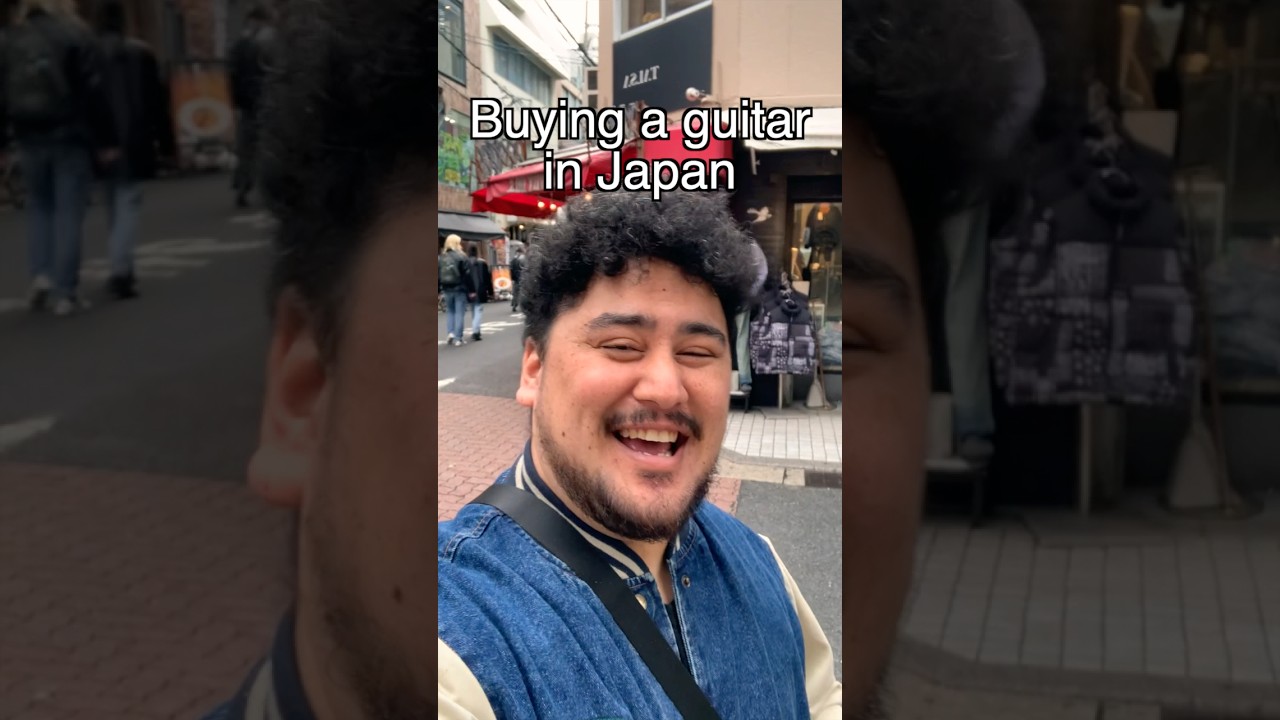 Buying guitars in Osaka Japan #guitar #guitarist #guitars #newguitar