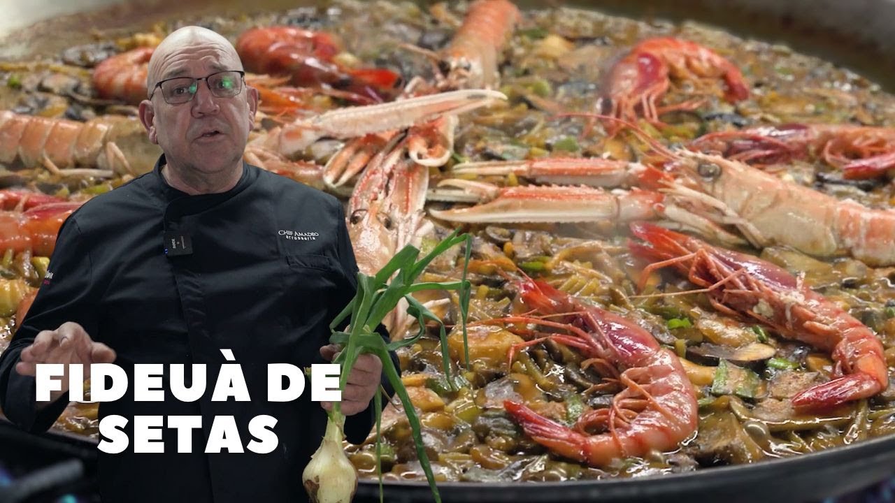 MARISCOS Y SETAS, UNA FIDEUÀ SORPRENDENTE