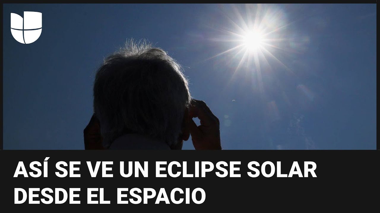 ¿Cómo se ve un eclipse solar desde el espacio? El astronauta hispano José Hernández nos explica