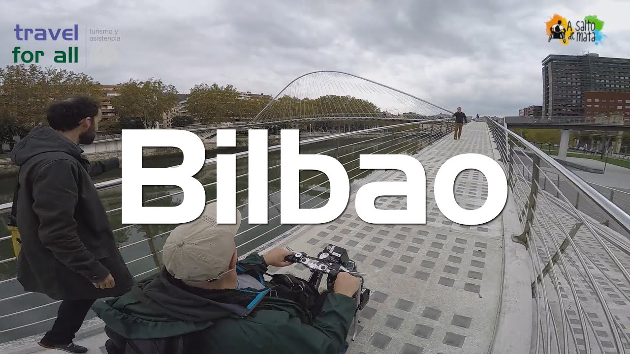 Paseamos por Bilbao, Vizcaya, en silla de ruedas con Miguel Nonay