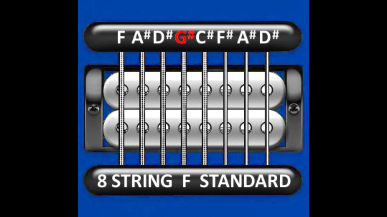 Perfect Guitar Tuner (8 String F Standard = F A# D# G# C# F# A# D#)