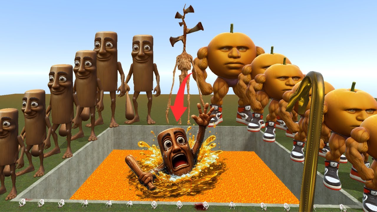 BIG HOLE TOXIC TUNG TUNG TUNG SAHUR and ODINDINDUNDUN SPARTAN KICKING in Garry's Gmod! #garrysmod