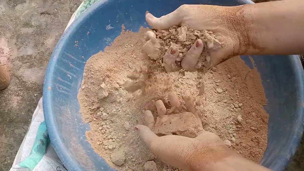 Pure Red mud crumbling and N word #RNdustyasmr#videoviral #youtubevideo #oddlysatisfying #clay 