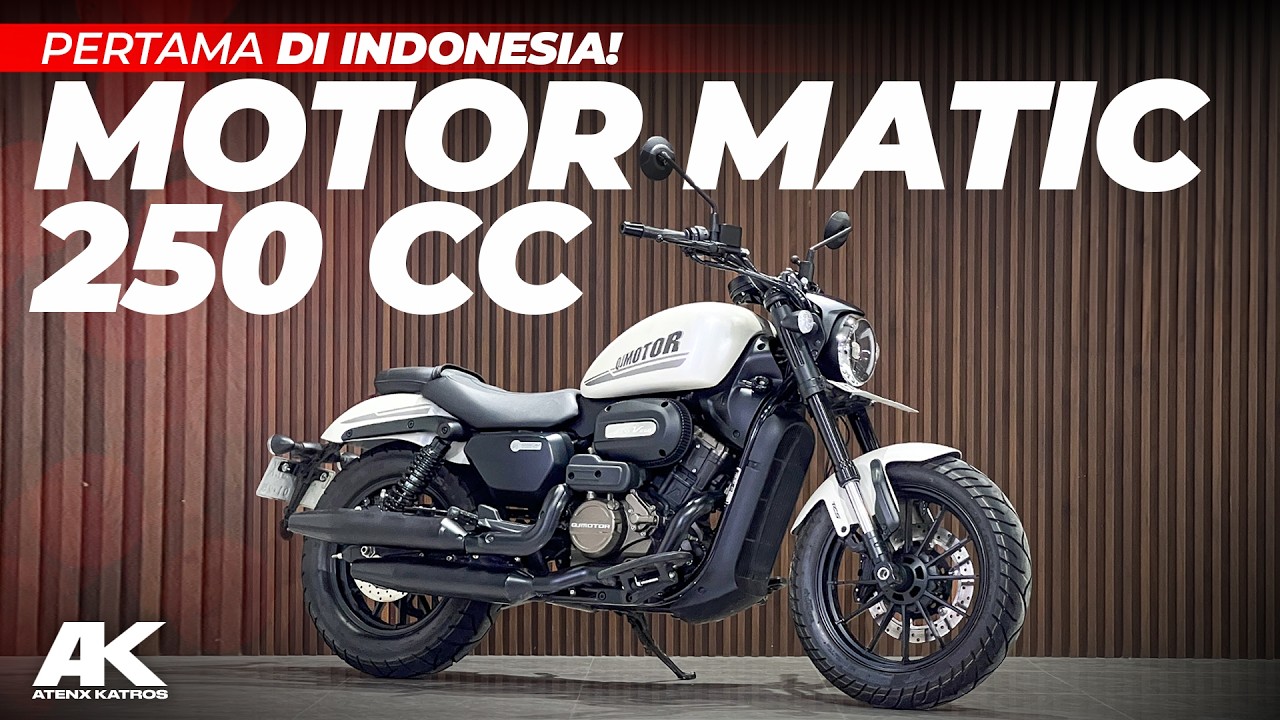 PERTAMA DI INDONESIA !!!  Motor Matic Cruiser 250 cc - QJ Motor SRV 250. #AtenxKatros