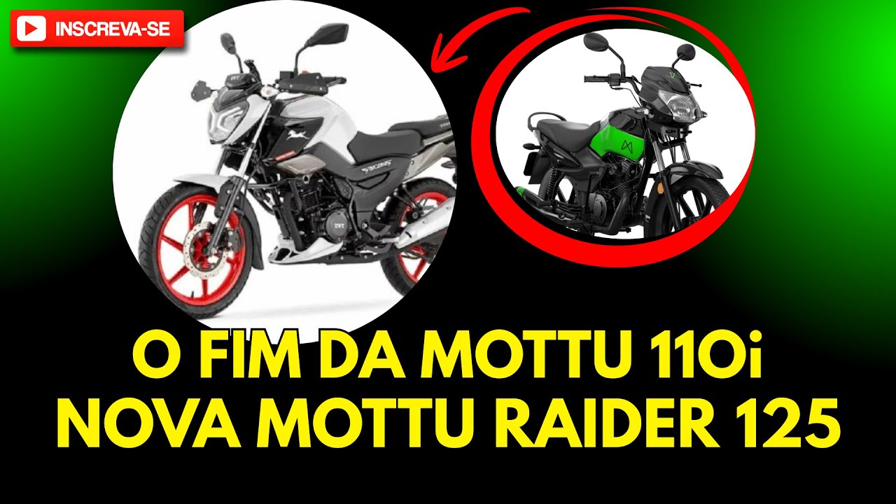 NOVA MOTTU RAIDER 125 2026 - o fim da Mottu Sport 110i?