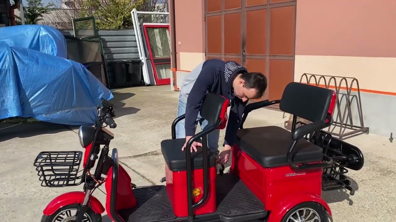 Elektrická trojkolka Enerbike JP800 Duo