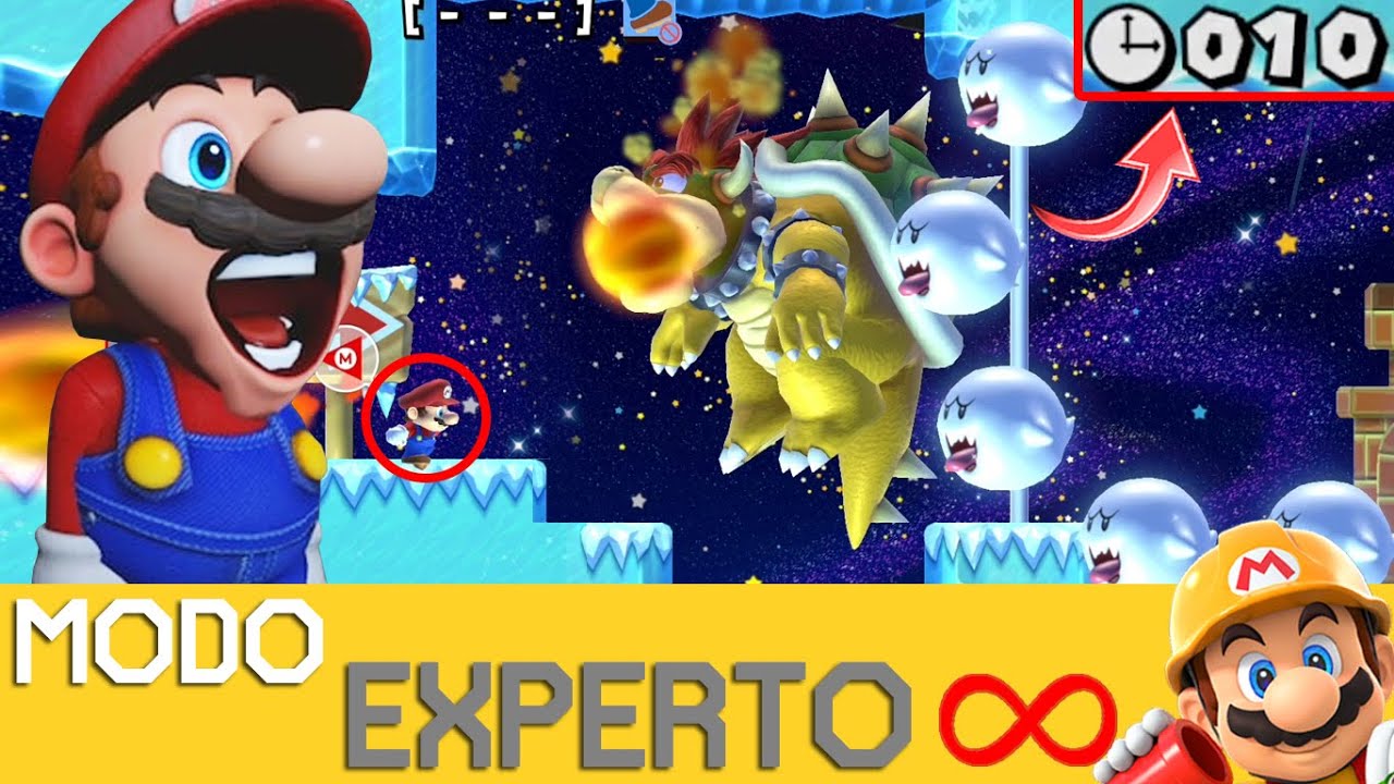 PILLERÍA NEFASTA SALVAJE APARECE... MÚLTIPLES VECES 😞 - EXPERTO INFINITO (NO SKIP) - SMM2 - ZSSJ