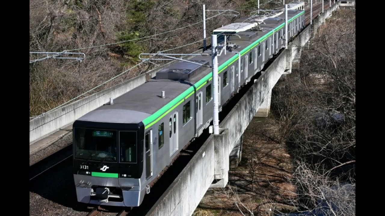 【鉄道走行音】仙台市地下鉄南北線 3000系(泉中央→富沢)