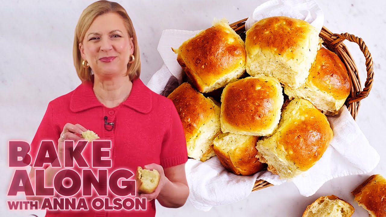 The Fluffiest Dill & Onion Ricotta Buns You'll Ever Try | Full Recipe | Bake Along w/ Anna Olson
