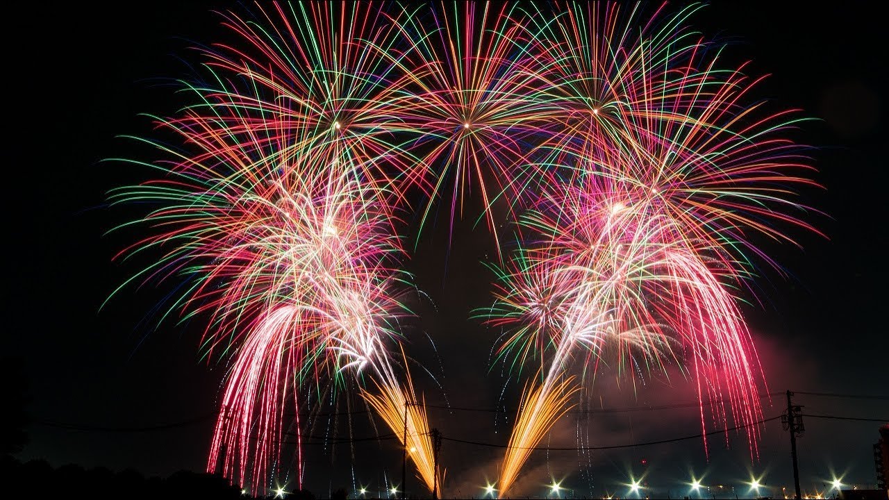 【4K】2019 4th of July Fireworks at Yokota Air Base, Japan