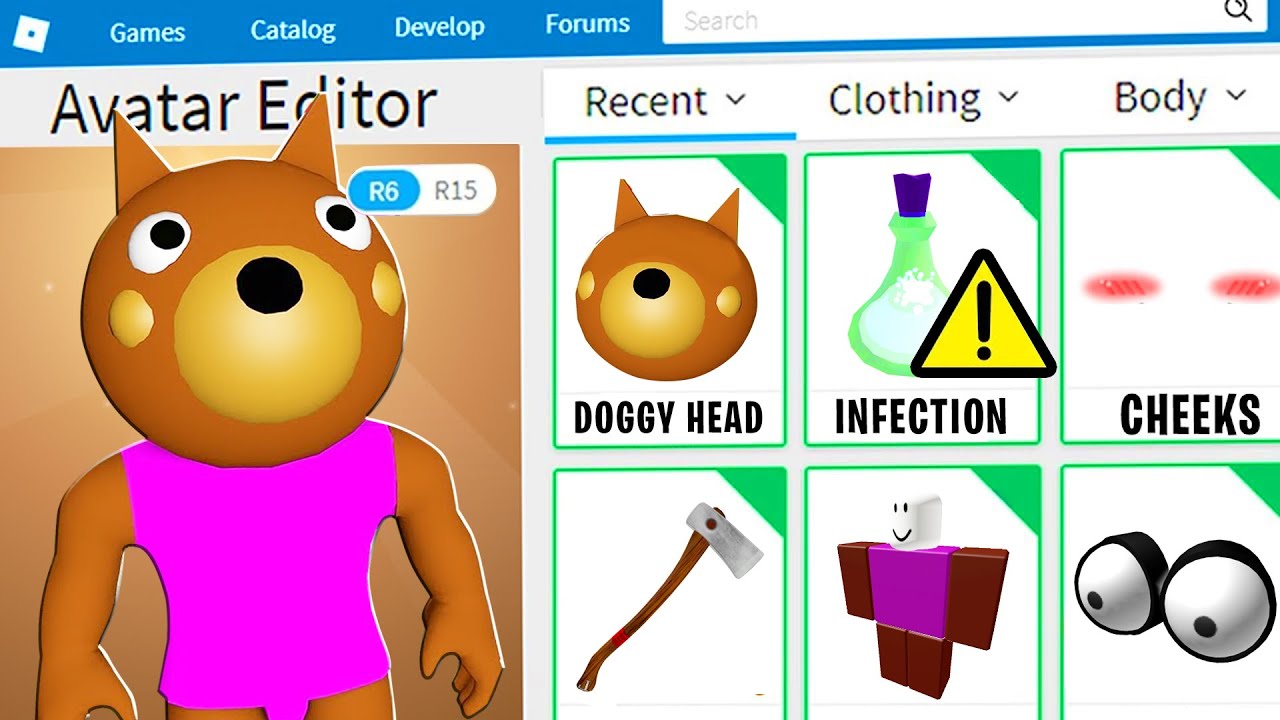 PIGGY DISGUISE TROLLING!! Pretending To Be FAKE DOGGY PIGGY In ROBLOX PIGGY!! (BOT TROLLING)