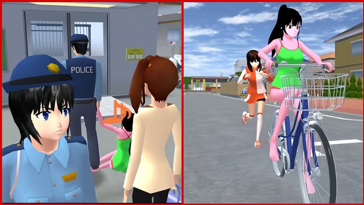 Poor girl vs cruel Police 💔😭 [Short film] Sakura school simulator 