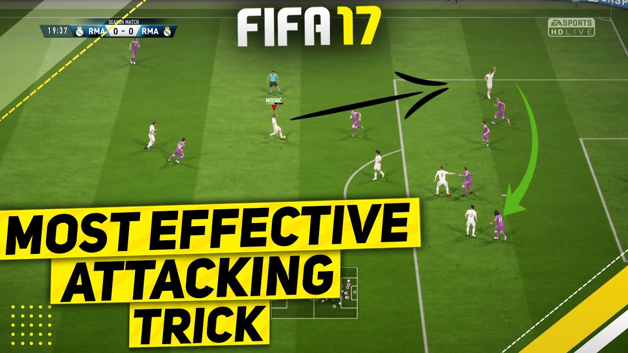 FIFA 17 IMPOSSIBLE TO DEFEND ATTACKING TRICK - MOST EFFECTIVE ATTACKING TECHNIQUE in FUT & H2H