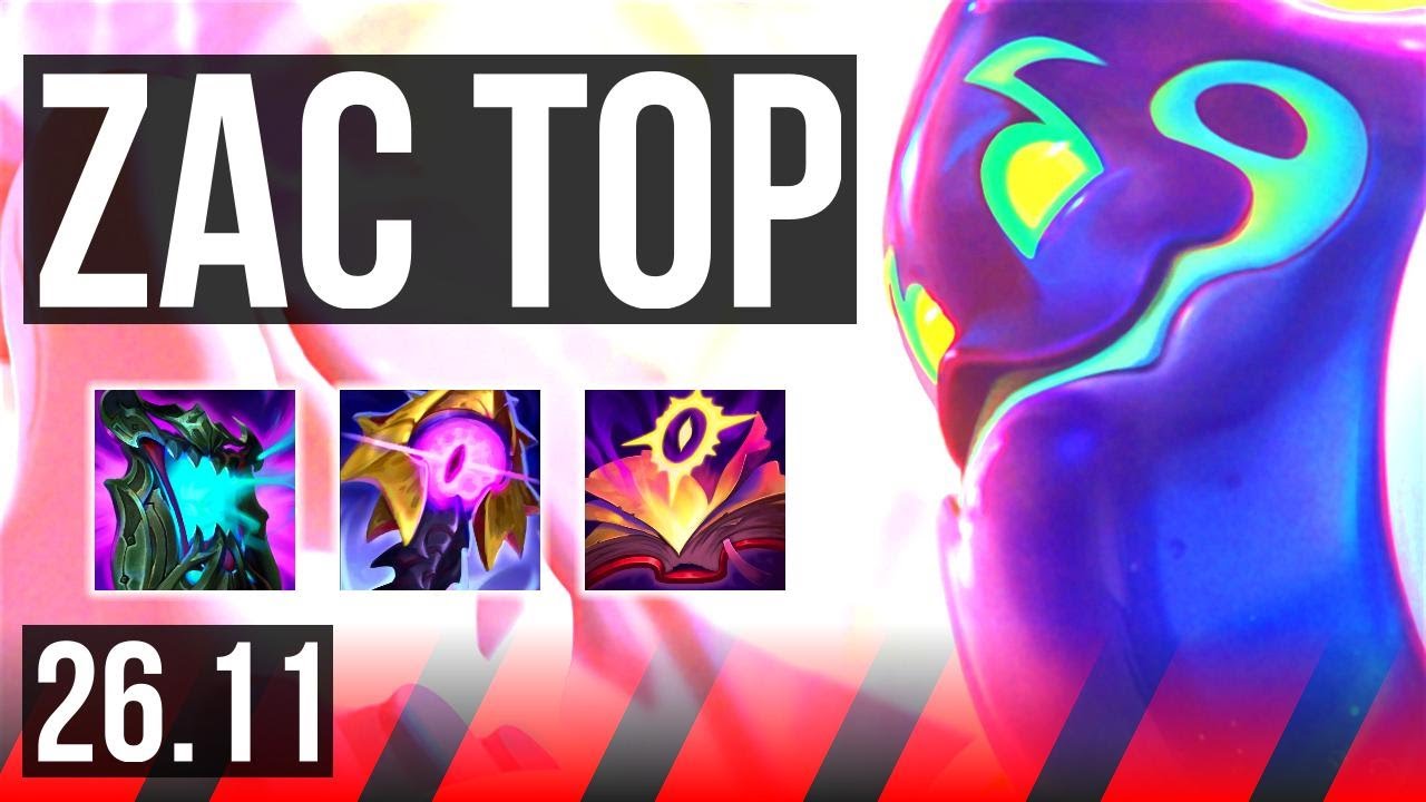 ZAC vs RIVEN (TOP) | Good KDA: 17/1/15, 40K damage, 6k gold comeback | NA Master | 26.11