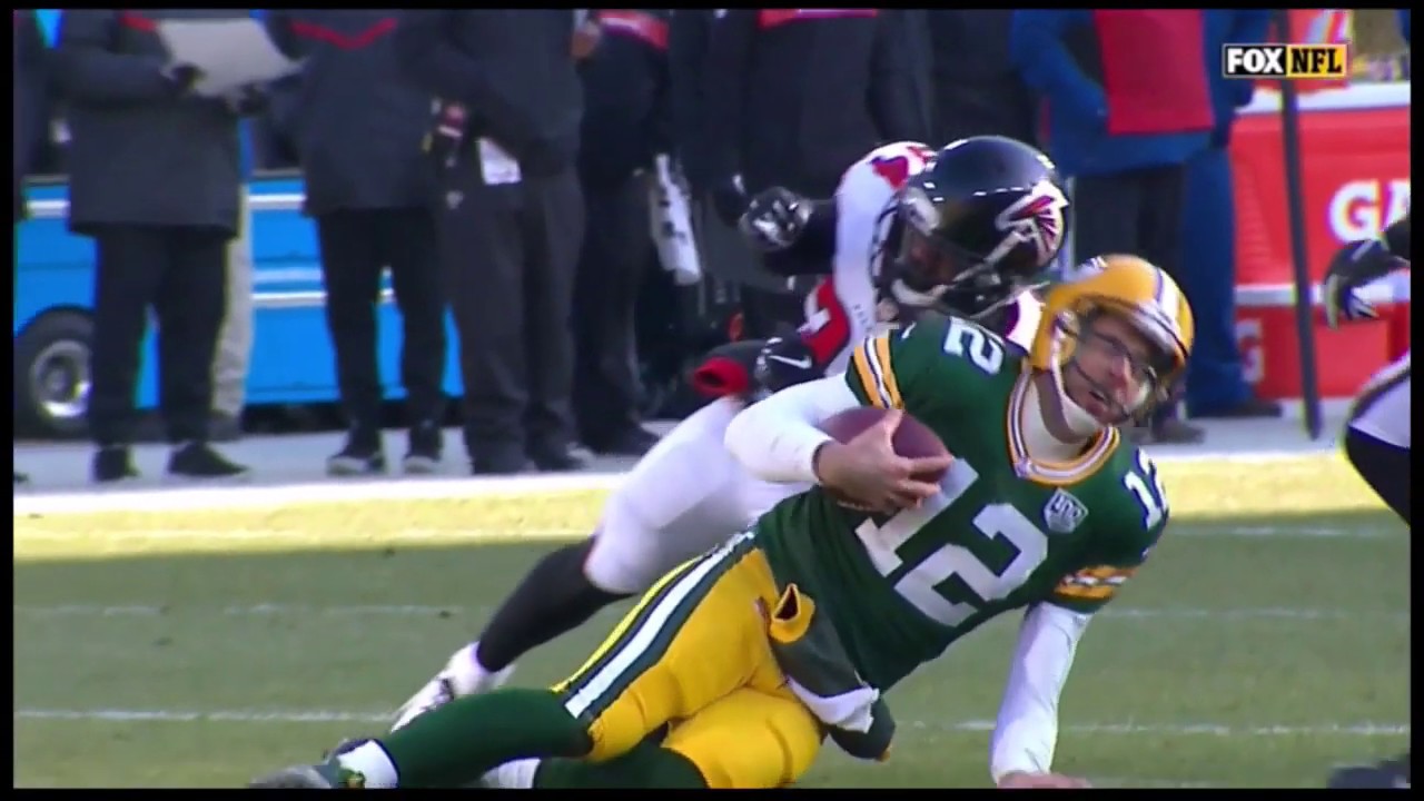 Aaron Rodgers Hit Leads To Fight | Packer vs Falcons Fight