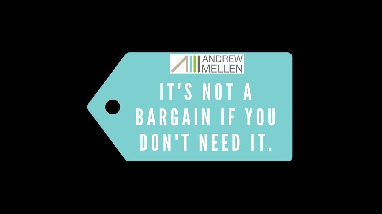 #6 It’s not a bargain if you don’t need it