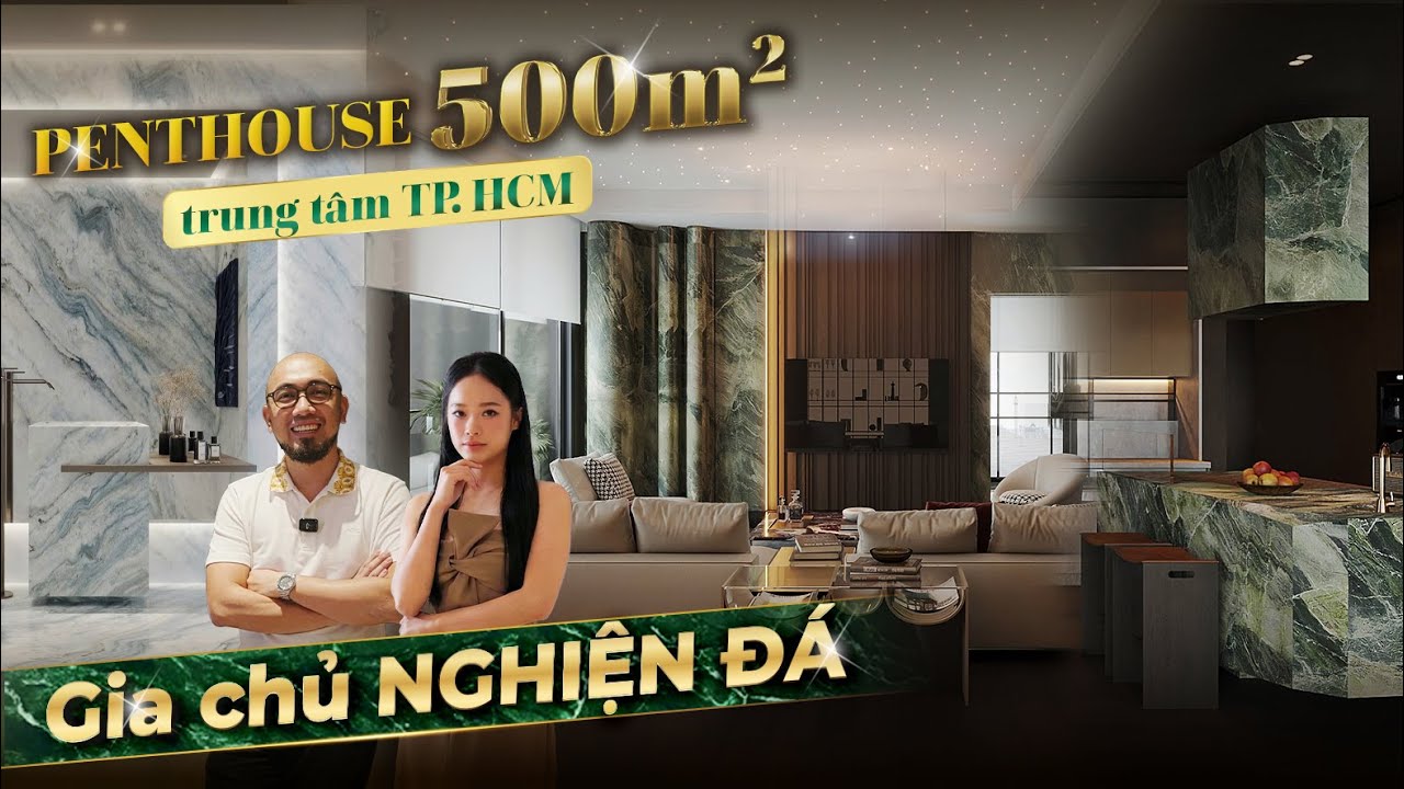 PENTHOUSE 500m² Ngắm Trọn Landmark 81 - Ốp ĐÁ TỰ NHIÊN Full Nhà | NHATO