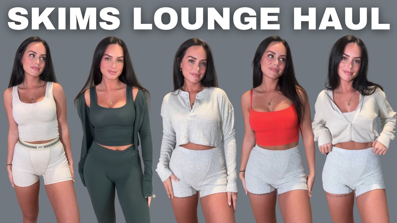 $700 Skims New Waffle Collection + Holiday Must Haves| Lounge Wear Try On Haul