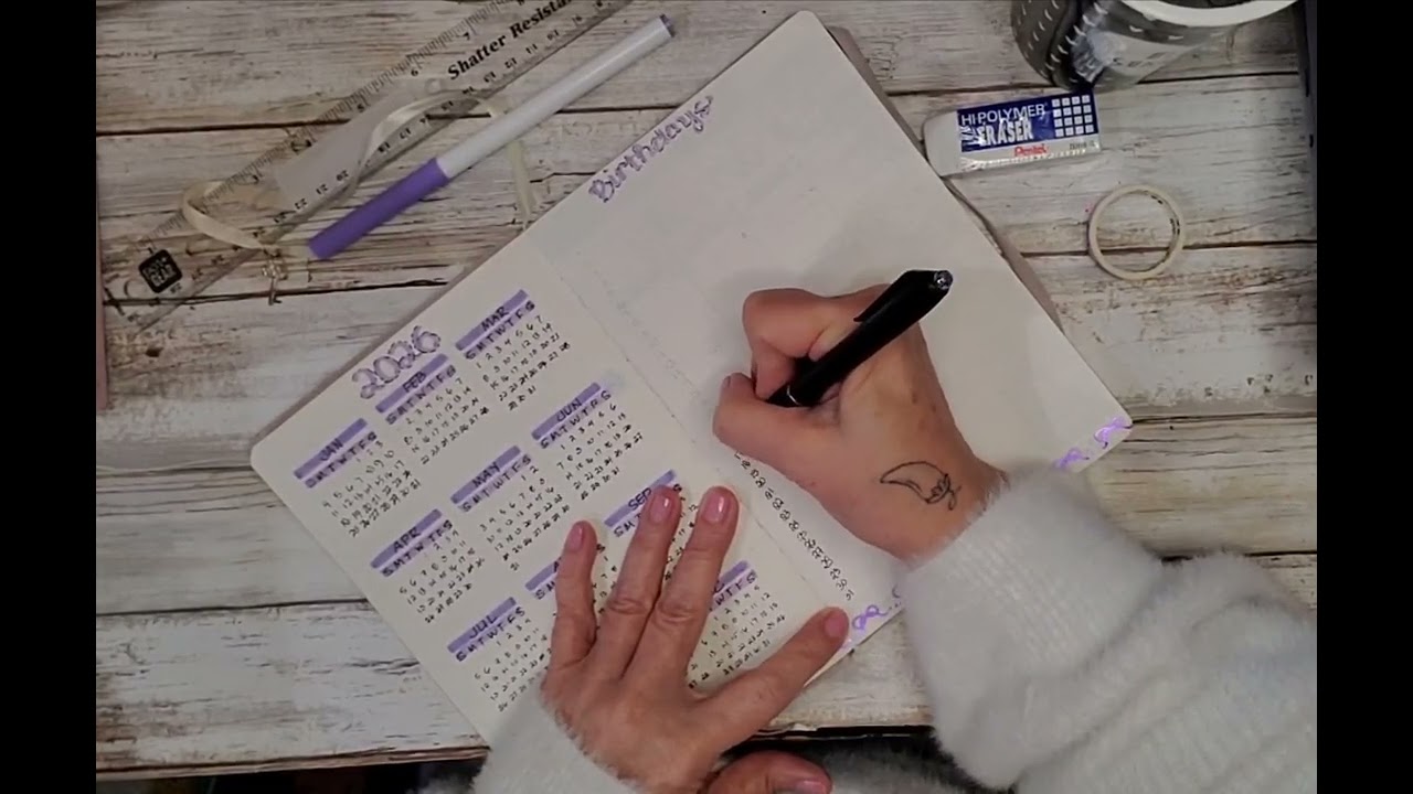 Creating a Perpetual Calendar in a dot grid journal...it's easier than it looks!