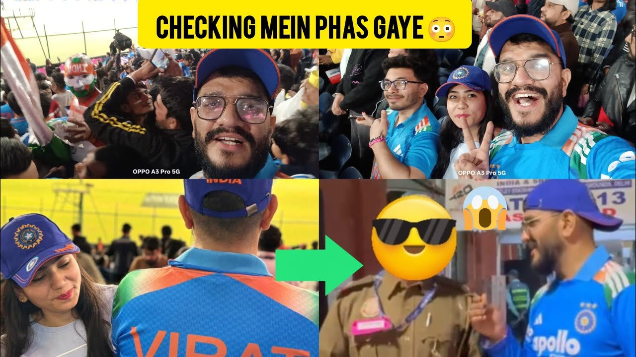 Police Checking Mein Phas Gaye 😳 | Match Day Vlog 🏏 India vs Namibia