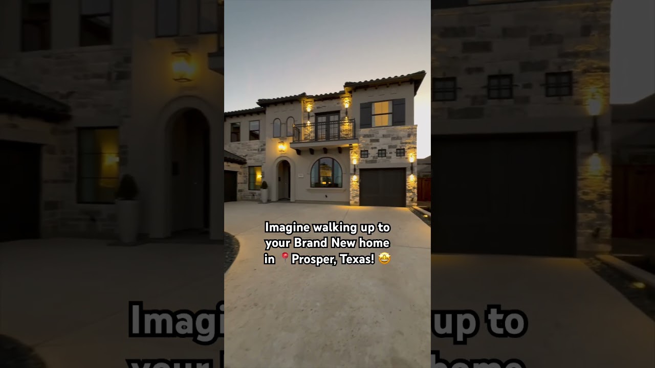 Imagine walking up to your brand new home in Prosper, Texas! 🤠 #shorts