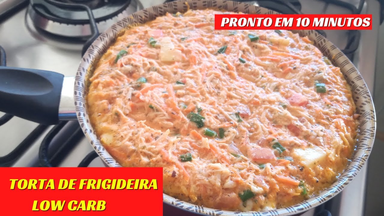 TORTA DE FRIGIDEIRA Low Carb para DIABÉTICOS / Substitua o Jantar por essa Delícia.