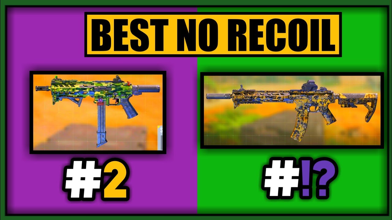 BEST ZERO/NO RECOIL GUNSMITH LOADOUTS in COD MOBILE SEASON 9 | CODM LOW RECOIL GUNS