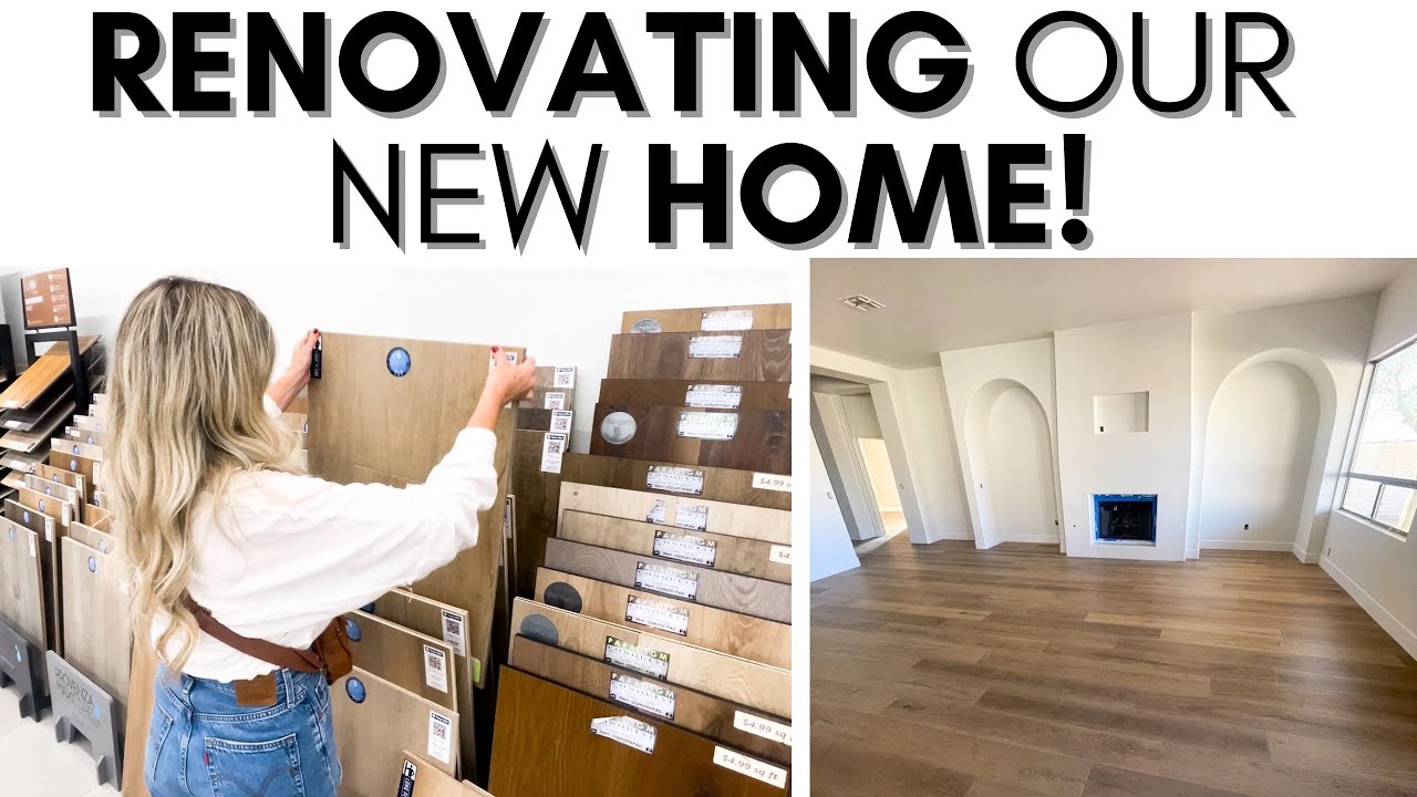 RENOVATING OUR HOME (PART 2 )|| PICKING OUT A WHITE PAINT COLOR || PICKING OUT NEW FLOORING
