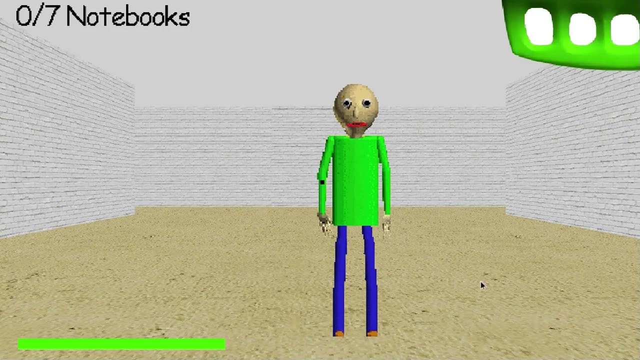 Baldi's basics 3d remaked in gdevelop game i found