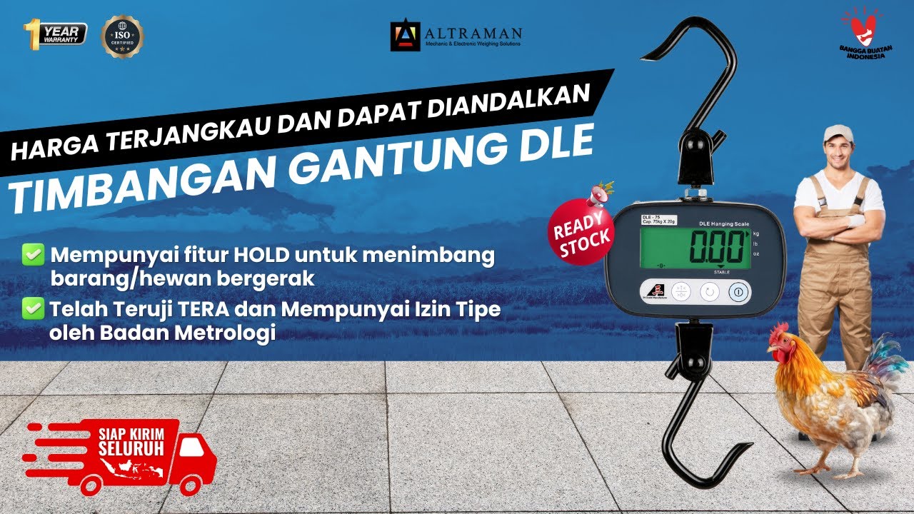 Timbangan Gantung DLE, dapat diandalkan dengan harga terjangkau! | Timbangan Digital | PT ALTRAMAN