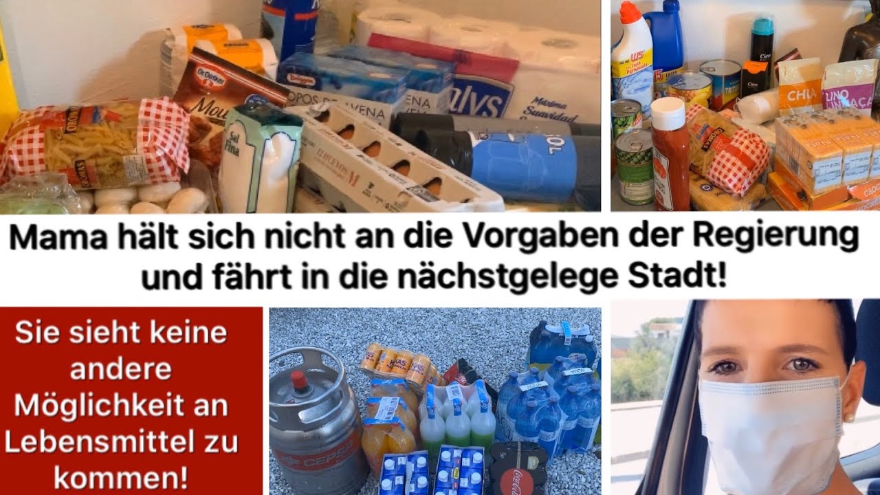 Mama fährt trotz Verbot 🚫 in die nächste Stadt um Lebensmittel🍅🥔 zu kaufen! Ausgangssperre Tag 13