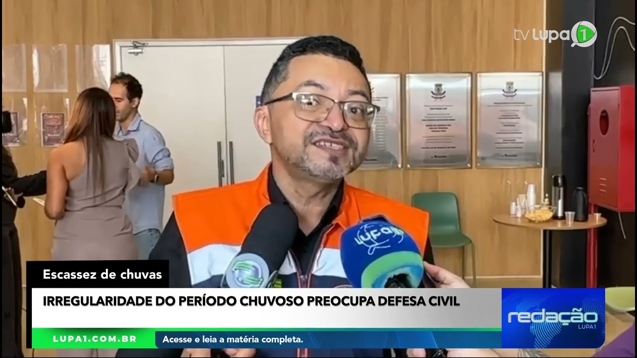 ESCASSEZ DE CHUVAS:   Irregularidade do período chuvoso preocupa defesa civil.