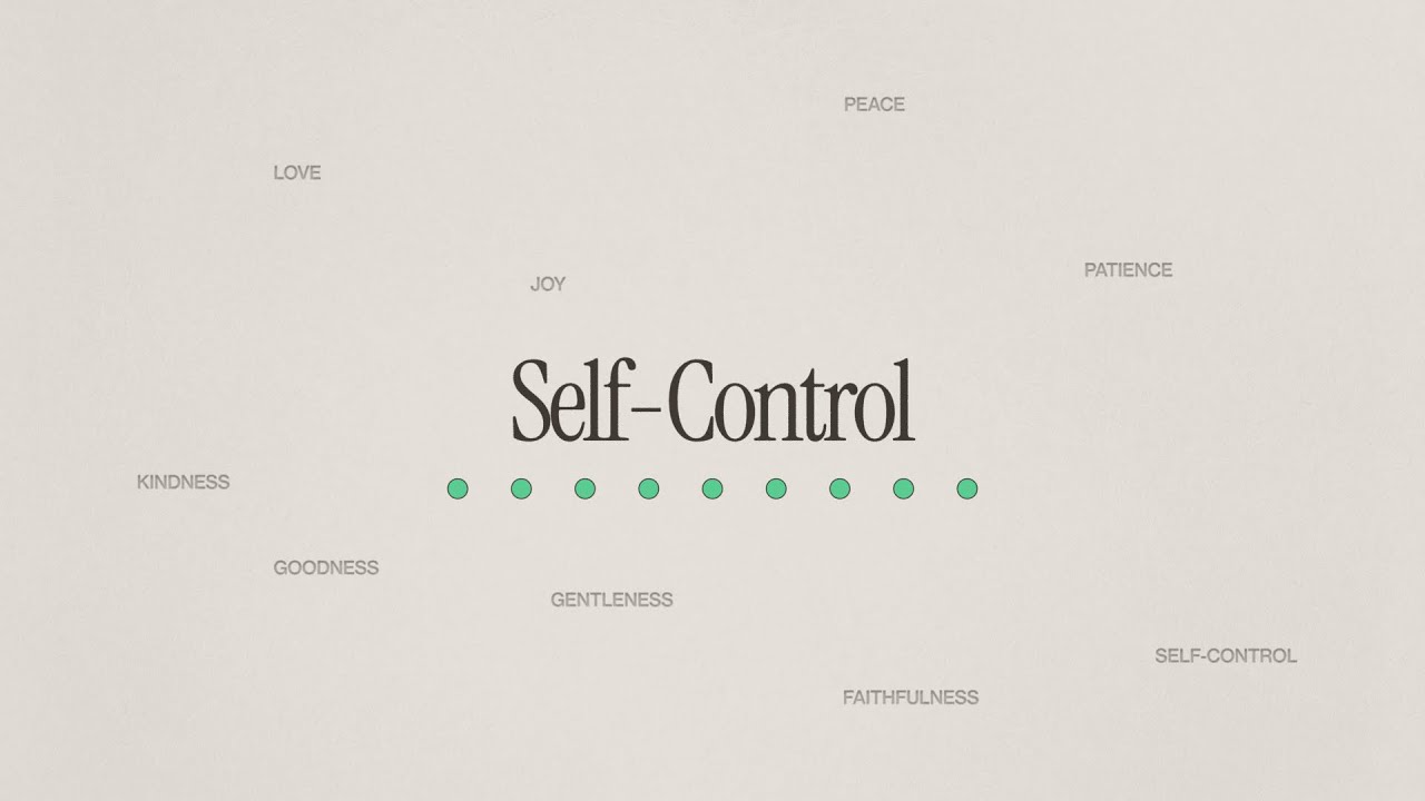 Self-control | Pastor Bob Grimm